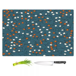 Artistic Kitchen Bar Cutting Boards | Olive Smith - Wildflower 2 | Nature Pattern Floral