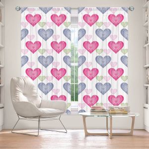 Decorative Window Treatments | Pam Amos - Hearts in a Row | love pattern