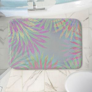Decorative Bathroom Mats | Pam Amos - Leaves 3 | digital nature silhouette