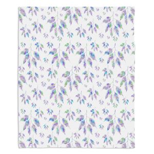 Decorative Fleece Throw Blankets | Pam Amos - Rainbow Levels 2 | repetition geometric mandala flower