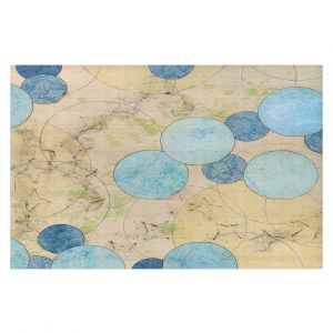 Decorative Floor Covering Mats | Paper Mosaic Studio - Blue Journey | Bubble abstract pattern