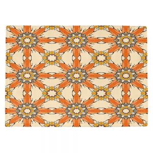 Countertop Place Mats | Paper Mosaic Studio - Pattern Orange