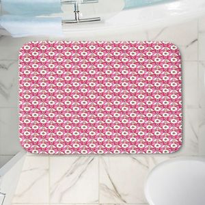 Decorative Bathroom Mats | Paper Mosaic Studio - Pattern Red White
