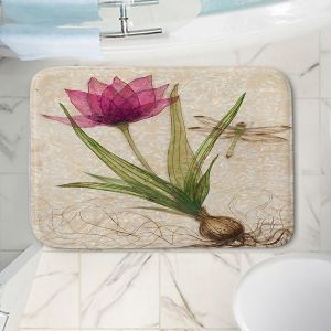 Decorative Bathroom Mats | Paper Mosaic Studio - Uprooted 3 | Flower bulb root floral
