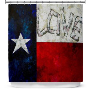 Premium Shower Curtains | Patti Schermerhorn Love For Texas
