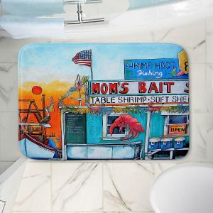 Decorative Bathroom Mats | Patti Schermerhorn - Moms Bait Shop | storefront coast beach summer