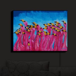 Nightlight Sconce Canvas Light | Patti Schermerhorn's Peace Love and Flamingos