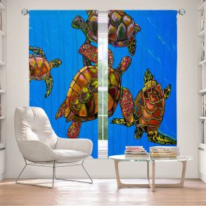 Decorative Window Treatments | Patti Schermerhorn Sarrahs Sea Turtles