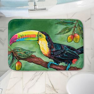 Decorative Bathroom Mats | Patti Schermerhorn - Toucan Mango | Animals Birds Nature