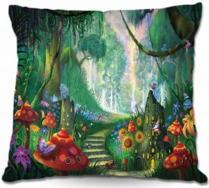 Decorative Outdoor Patio Pillow Cushion | Philip Straub - Hidden Treasure
