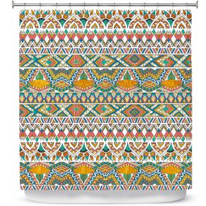 Premium Shower Curtains | Pom Graphic Design - Egyptian Tribals | Egypt pattern