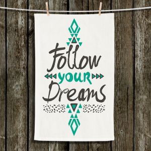 Unique Hanging Tea Towels | Pom Graphic Design - Follow Your Dreams | Dreams Inspiring