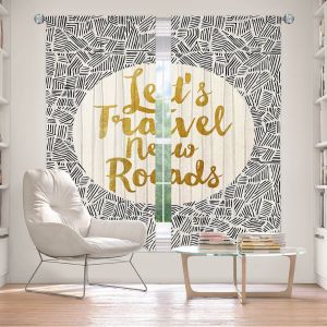 Decorative Window Treatments | Pom Graphic Design - Lets Travel New Roads | Pattern Typography
