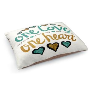 Decorative Dog Pet Beds | Pom Graphic Design - One Love One Heart Golds