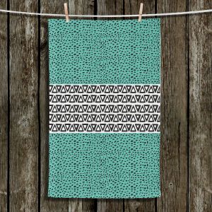 Unique Hanging Tea Towels | Pom Graphic Design - River Aqua Path | Patterns