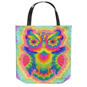 Unique Shoulder Bag Tote Bags | Rachel Brown - Cosmic Owl | Animals Owls