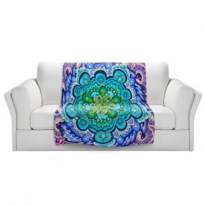 Artistic Sherpa Pile Blankets | Rachel Brown - Mystic Mandala