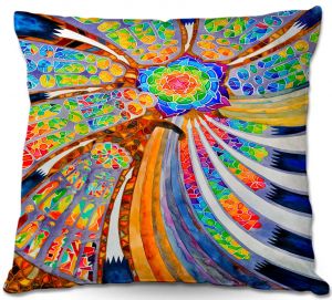 Decorative Outdoor Patio Pillow Cushion | Rachel Brown - Sagrada Familia Barcelona Spain