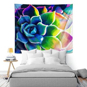 Artistic Wall Tapestry | Rachel Brown Supplication Succulent