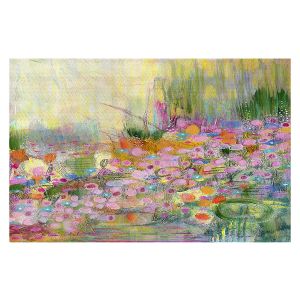 Decorative Floor Covering Mats | Rina Patel Art - Poppies | Abstract Floral Flower