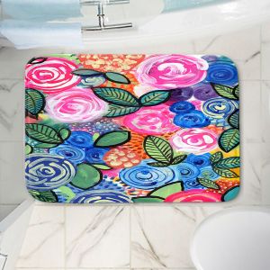 Decorative Bathroom Mats | Robin Mead - Flores 2 | Floral Pattern Flowers Nature