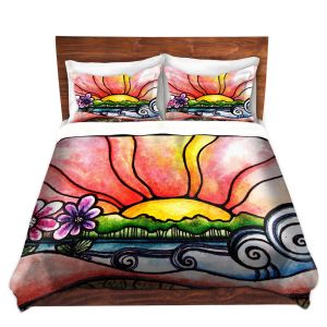 Artistic Duvet Covers and Shams Bedding | Robin Mead - Heat Wave