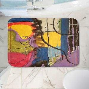 Decorative Bathroom Mats | Ruth Palmer - Crazy Mad World | Abstract