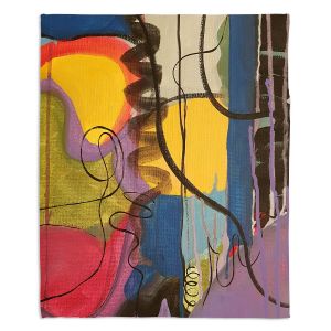 Decorative Fleece Throw Blankets | Ruth Palmer - Crazy Mad World | Abstract