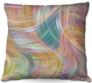 Throw Pillows Decorative Artistic | Ruth Palmer - Lazy Breezy Day I | Abstract wave shapes