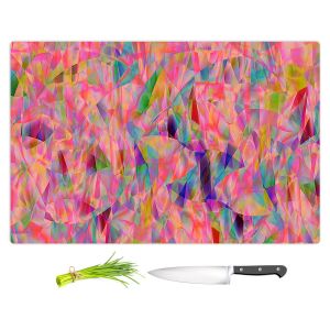 Artistic Kitchen Bar Cutting Boards | Ruth Palmer - Mixed Pinks Color 50 | Abstract Pattern