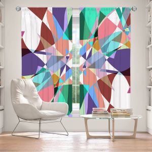 Decorative Window Treatments | Ruth Palmer - Shape Pinch | Geometric Abstract