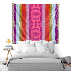 Artistic Wall Tapestry | Ruth Palmer - The Sky is Falling 1 | Abstract lines stripes pattern