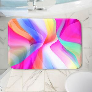 Decorative Bathroom Mats | Ruth Palmer - Veils Pink | Abstract