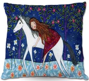 Throw Pillows Decorative Artistic | Sascalia Horse Dreamer