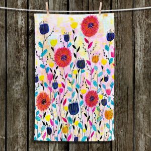 Unique Bathroom Towels | Sascalia - Joyful | Flowers Nature Garden