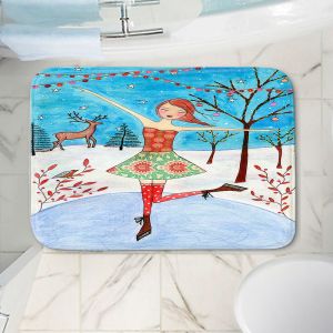 Decorative Bathroom Mats | Sascalia - Winter Skater