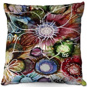 Throw Pillows Decorative Artistic | Shay Livenspargar - Fall Fun | Abstract Flower