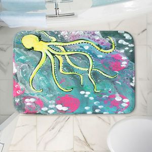Decorative Bathroom Mats | Shay Livenspargar - Magical | Octopus Colorful painting