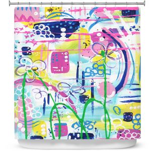 Premium Shower Curtains | Shay Livenspargar - Swirling | Abstract
