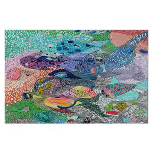 Decorative Floor Covering Mats | Sonia Begley - Coral Reef 1 | Colorful Abstract