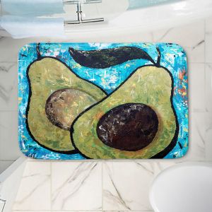 Decorative Bathroom Mats | Sue Allemand - Sustenance | Avocado fruit still life
