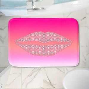 Decorative Bathroom Mats | Susie Kunzelman - Lips Rainbow Sherbet