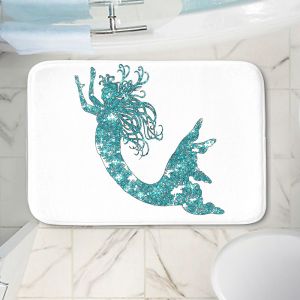 Decorative Bathroom Mats | Susie Kunzelman - Mermaid Aqua