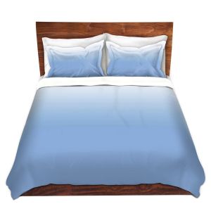 Artistic Duvet Covers and Shams Bedding | Susie Kunzelman - Ombre Airy Blue | Ombre Monochromatic