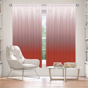 Decorative Window Treatments | Susie Kunzelman - Ombre Aurora Red