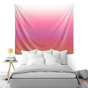 Artistic Wall Tapestry | Susie Kunzelman - Ombre Peachy Pink | Ombre Monochromatic
