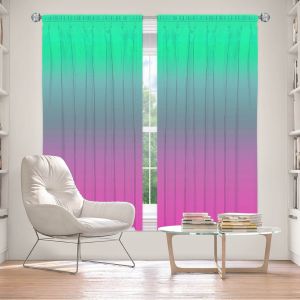 Decorative Window Treatments | Susie Kunzelman - Ombre Pink Green