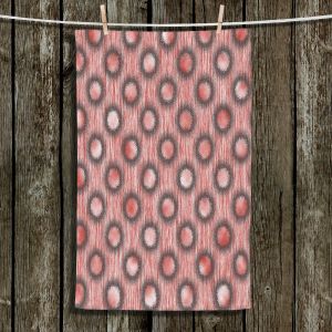 Unique Bathroom Towels | Susie Kunzelman - Pink Dots | Geometric Pattern