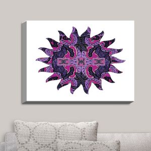 Decorative Canvas Wall Art | Susie Kunzelman - Purple Maze Sun