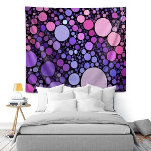 Artistic Wall Tapestry | Sylvia Cook Cool Dots Orchid